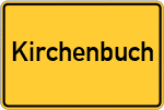 Place name sign Kirchenbuch
