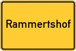 Place name sign Rammertshof