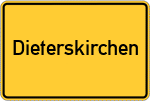 Place name sign Dieterskirchen