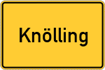 Place name sign Knölling