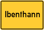 Place name sign Ibenthann