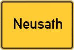 Place name sign Neusath