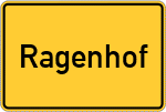 Place name sign Ragenhof