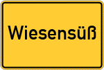Place name sign Wiesensüß
