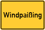 Place name sign Windpaißing