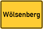 Place name sign Wölsenberg