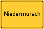 Place name sign Niedermurach