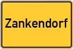 Place name sign Zankendorf