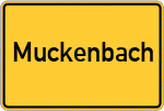 Place name sign Muckenbach