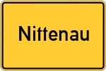 Place name sign Nittenau