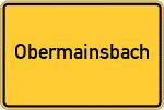 Place name sign Obermainsbach