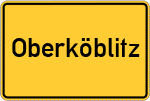 Place name sign Oberköblitz