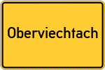 Place name sign Oberviechtach