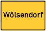 Place name sign Wölsendorf