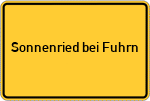 Place name sign Sonnenried bei Fuhrn