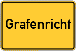 Place name sign Grafenricht