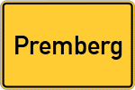 Place name sign Premberg