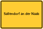 Place name sign Saltendorf an der Naab