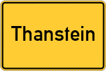 Place name sign Thanstein