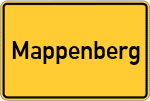 Place name sign Mappenberg