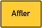 Place name sign Affler