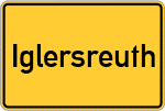 Place name sign Iglersreuth