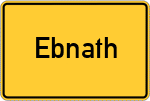Place name sign Ebnath