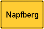Place name sign Napfberg