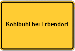 Place name sign Kohlbühl bei Erbendorf