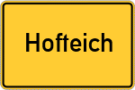 Place name sign Hofteich