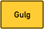 Place name sign Gulg