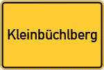 Place name sign Kleinbüchlberg