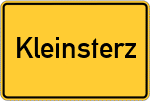 Place name sign Kleinsterz