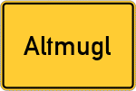 Place name sign Altmugl