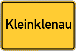 Place name sign Kleinklenau