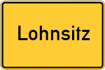 Place name sign Lohnsitz