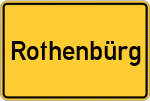 Place name sign Rothenbürg