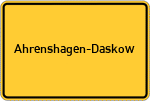 Place name sign Ahrenshagen-Daskow