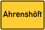 Place name sign Ahrenshöft