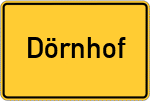 Place name sign Dörnhof