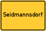 Place name sign Seidmannsdorf