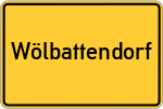Place name sign Wölbattendorf