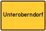 Place name sign Unteroberndorf