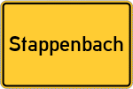 Place name sign Stappenbach