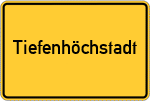 Place name sign Tiefenhöchstadt