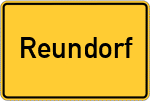 Place name sign Reundorf