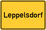 Place name sign Leppelsdorf