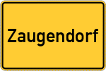 Place name sign Zaugendorf, Oberfranken