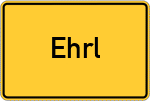 Place name sign Ehrl