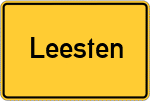 Place name sign Leesten